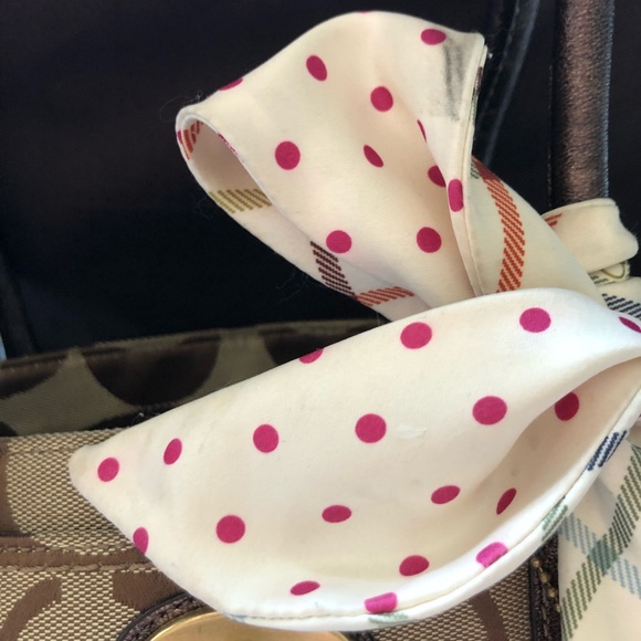 Coach Signature Hampton Madeline Satchel w/ Scarf - Picture 5 of 8